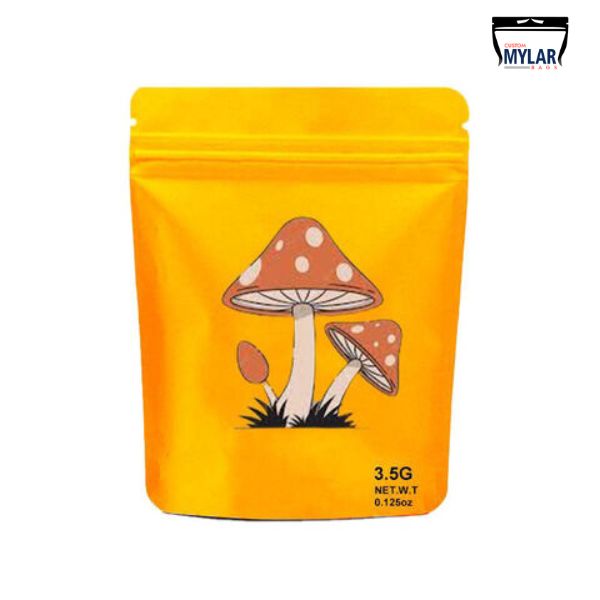 Printed Mushroom Mylar Bags