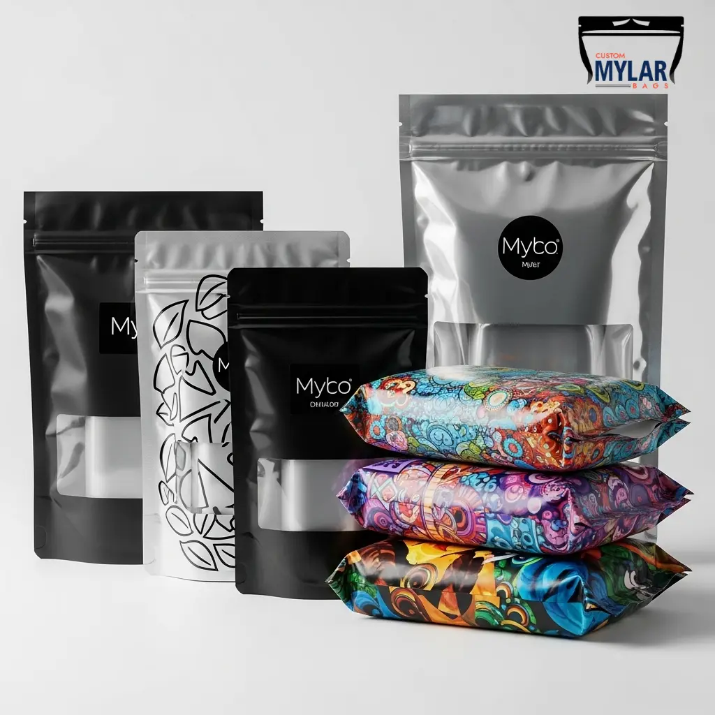 Custom Horizontal Mylar Bags