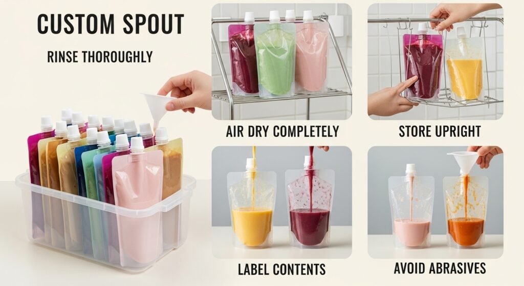 How to Store & Reuse Custom Spout Pouches for Maximum Efficiency