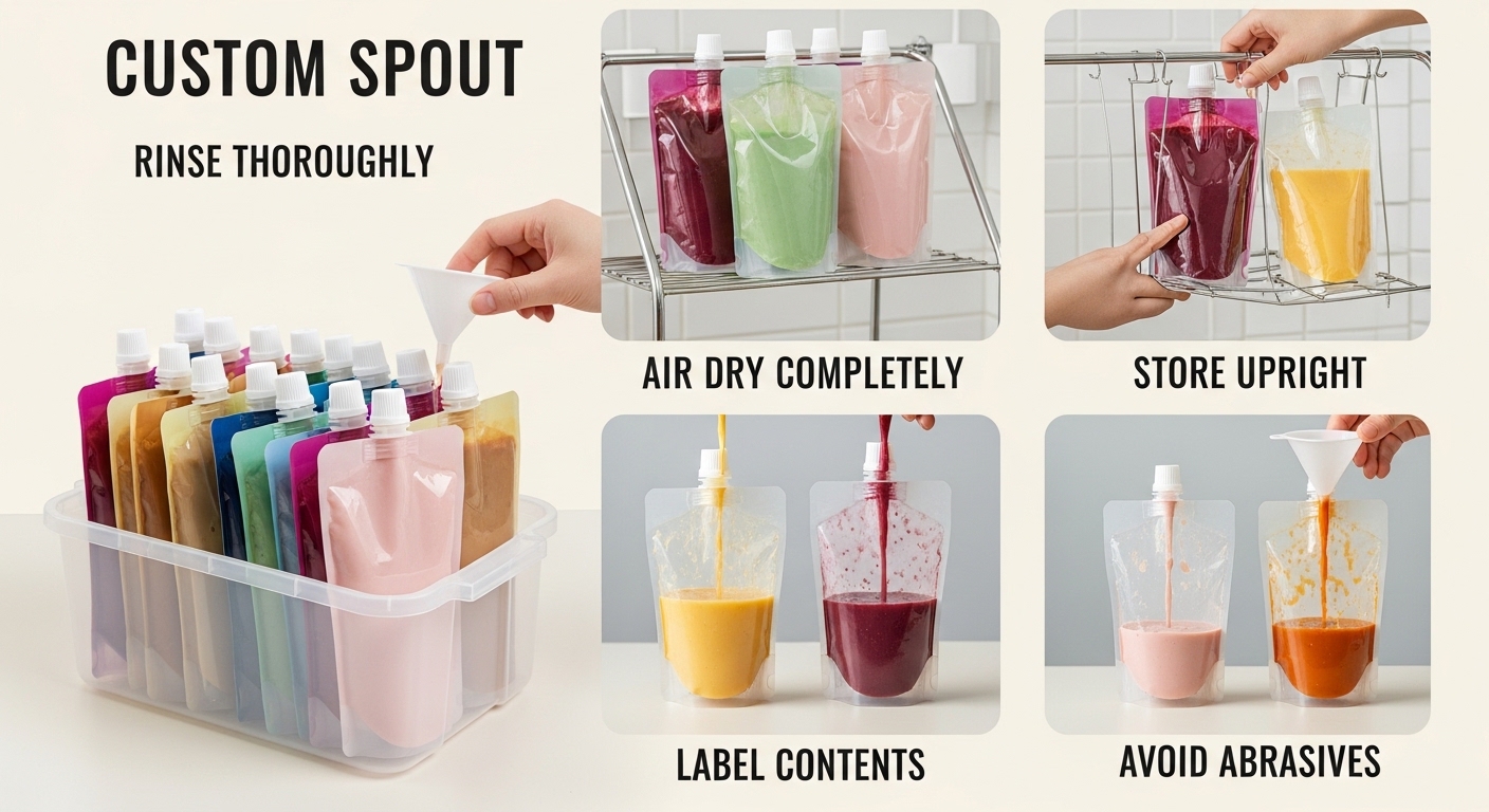 How to Store & Reuse Custom Spout Pouches for Maximum Efficiency